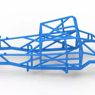 Frame of Canadian vintage modified stock car Scale 1:25 - Model thumbnail 7