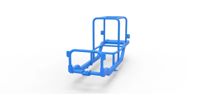 Frame of Vintage Supermodified stock car Scale 1:25 - Model preview 4
