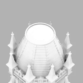 Gothic Candle Tower – Bastion - Model thumbnail 6