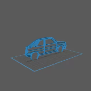 Renault - 11 Turbo Classic Wall Art - Model thumbnail 1