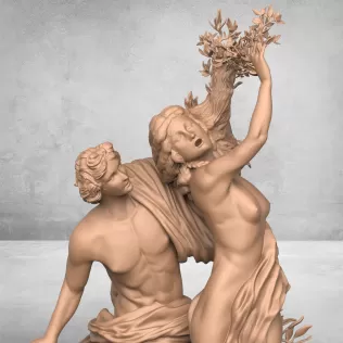 Apollo and Daphne Sculpture - Model thumbnail 2