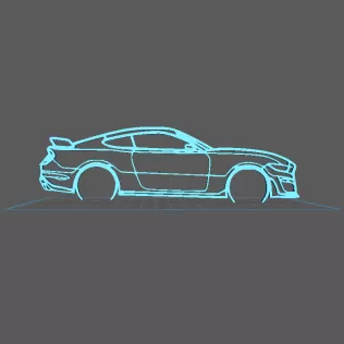 Ford - Mustang GT 500 Wall Art