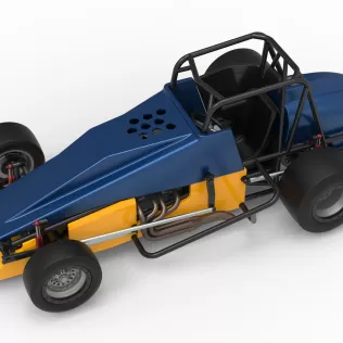 Vintage Pavement Silver Crown Car Scale 1:25 - Model thumbnail 4