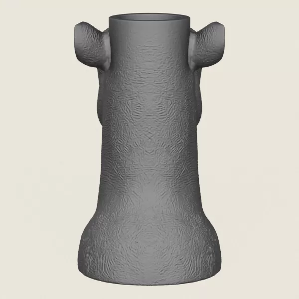 Camel Face Vase Print Ready 3D Model - Model preview 6