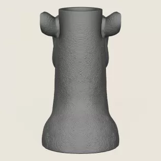 Camel Face Vase Print Ready 3D Model