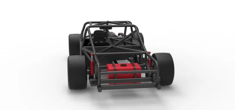 Vintage Asphalt Modified stock car Base V7 Scale 1:25 - Model preview 13