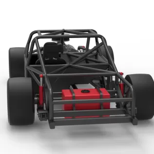 Vintage Asphalt Modified stock car Base V7 Scale 1:25 - Model thumbnail 13