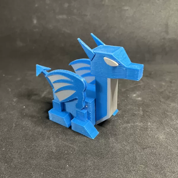 Low Poly Baby RoboDragon - Model preview 6