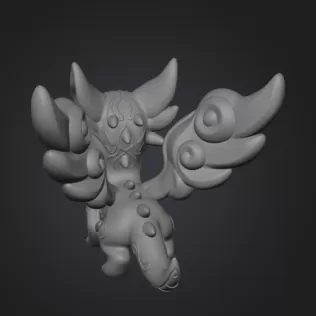 Mystic Wind Dragon STL File 3D Printable - Model thumbnail 9