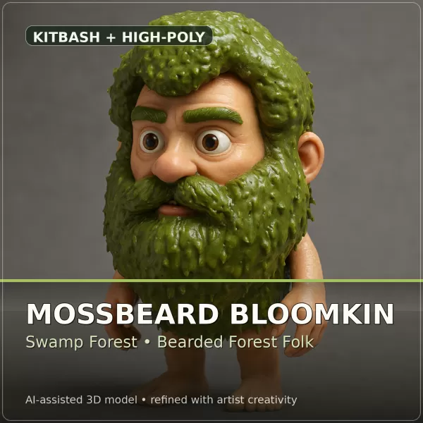 Verdant Fantasy Creatures – High-Poly Character Collection - Model preview 16