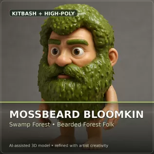 Verdant Fantasy Creatures – High-Poly Character Collection - Model thumbnail 16