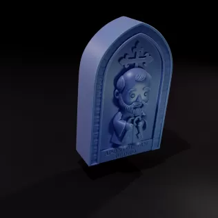 Apóstol San Pedro Estilo Chibi - Modelo 3D Imprimible - Model thumbnail 3