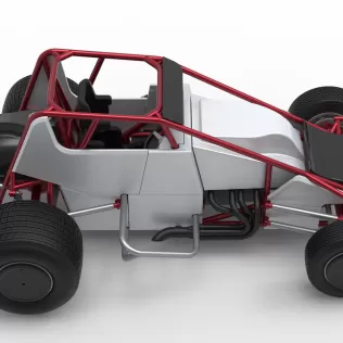 Dirt Silver Crown Car Scale 1:25 - Model thumbnail 23