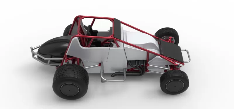 Dirt Silver Crown Car Scale 1:25 - Model preview 23