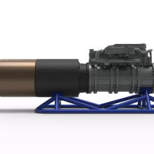 Jet engine on the frame Scale 1:25 - Model thumbnail 14