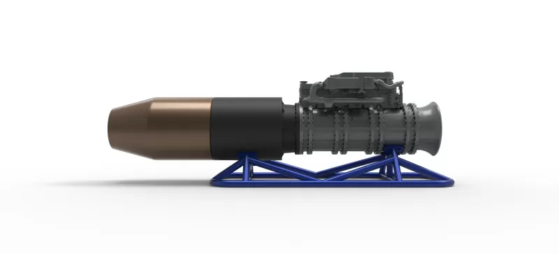 Jet engine on the frame Scale 1:25 - Model preview 14
