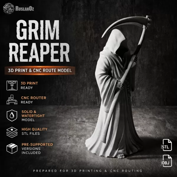 Grim Reaper Statue #RoZ - Model preview 1