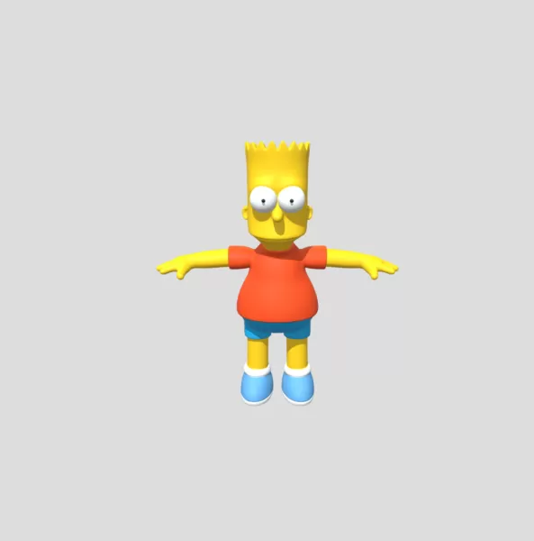 Bart TPose - Model preview 1