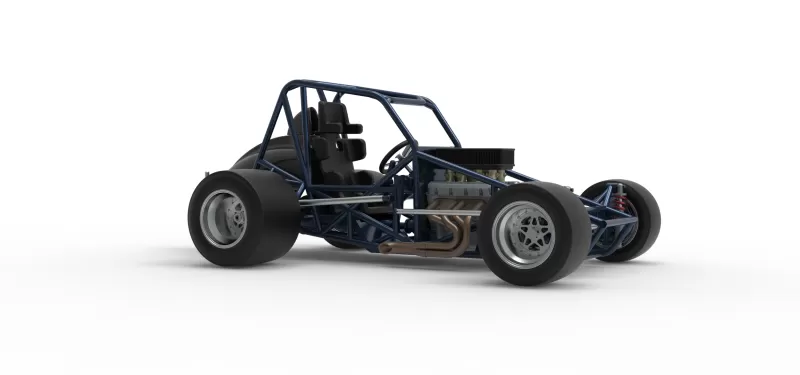 Sprint car Base Version 2 Scale 1:25 - Model preview 25