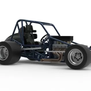 Sprint car Base Version 2 Scale 1:25 - Model thumbnail 25