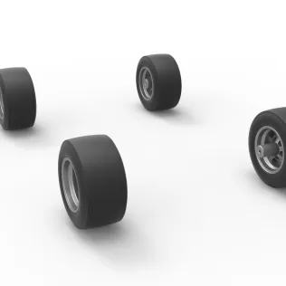 Wheel Set of 350 Supermodified Scale 1:25 - Model thumbnail 9