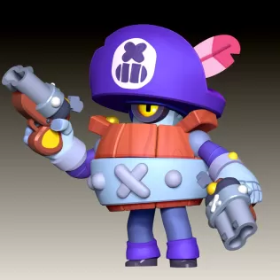 Darryl - Brawl Stars - Model thumbnail 3