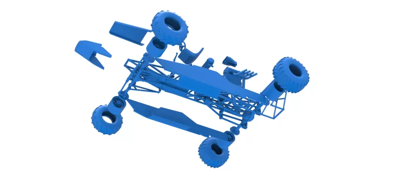 Vintage Mud dragster Scale 1:25 - Model preview 20