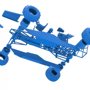 Vintage Mud dragster Scale 1:25 - Model thumbnail 20