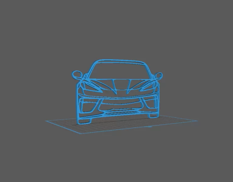 Chevrolet - Corvette C8 Wall Art - Model preview 2