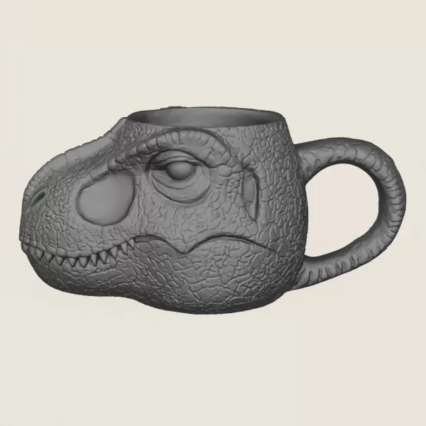 Dinosaur Milk Coffee Mug - Model preview 4