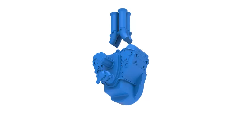 Engine V4 Scale 1:25 - Model preview 13