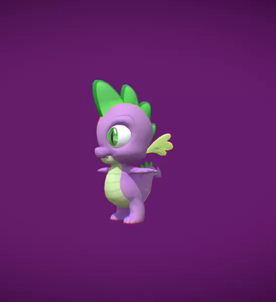 Spike (rigged) - Model preview 2