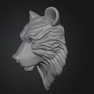 Bear head wall decor - Model thumbnail 2