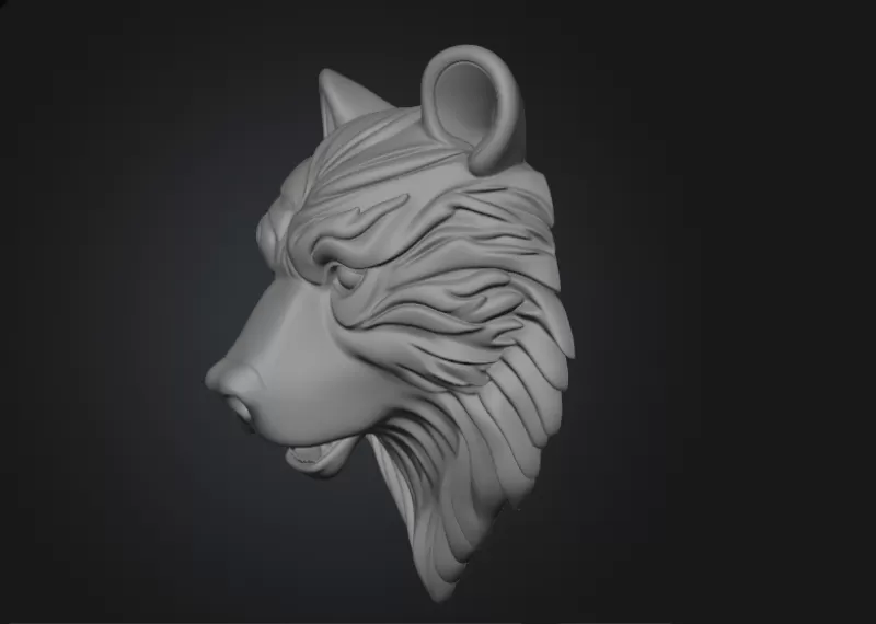 Bear head wall decor - Model preview 2