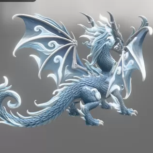 Ocean Breeze Dragon STL File for 3D Print - Model thumbnail 10