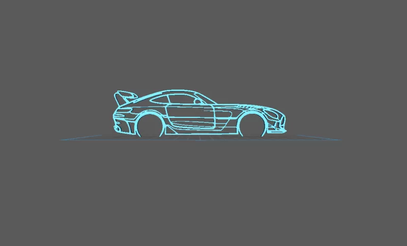 Mercedes - AMG GT Black Series Wall Art - Model preview 2