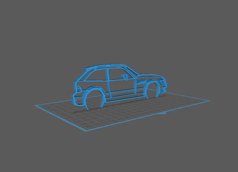 BMW - Z3M Wall Art - Model preview 1