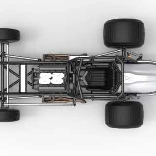 Vintage Dirt Silver Crown Car Base Scale 1:25 - Model thumbnail 11