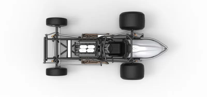 Vintage Dirt Silver Crown Car Base Scale 1:25 - Model preview 11