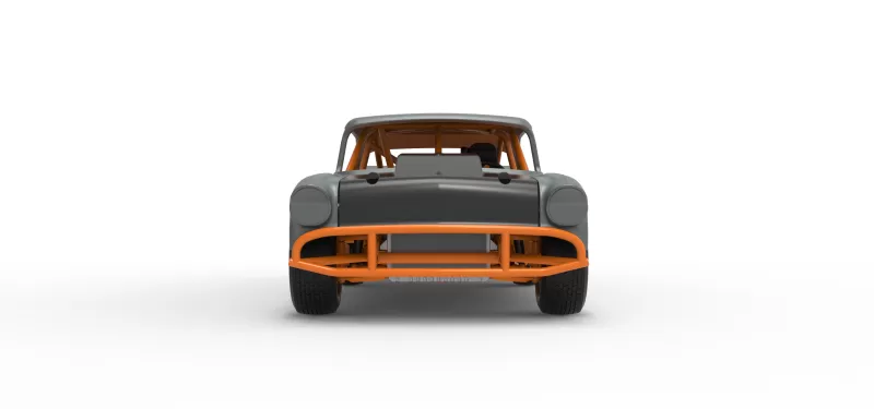 Vintage Dirt Modified stock car Version 9 Scale 1:25 - Model preview 7