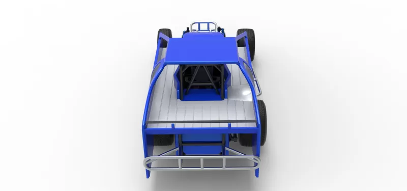 Northeast Dirt Modified stock car Version 2 Scale 1:25 - Model preview 17
