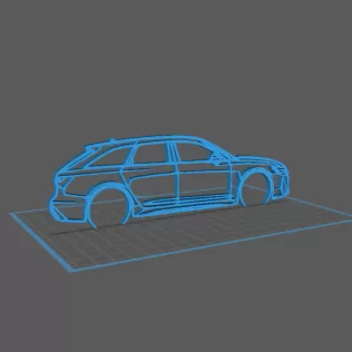 Audi - RS6 Wall Art - Model thumbnail 1