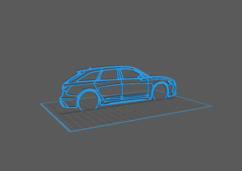 Audi - RS6 Wall Art - Model preview 1