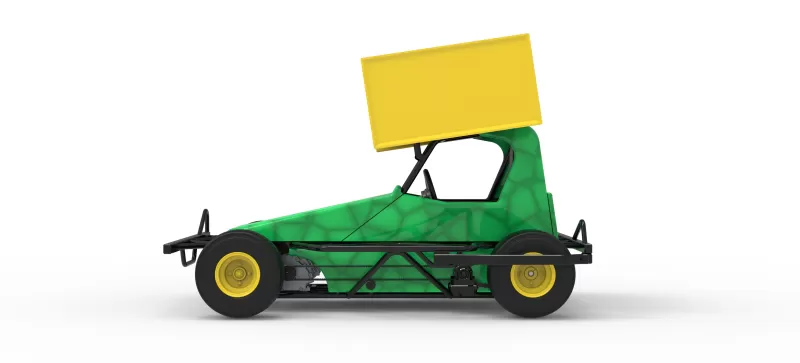 BriSCA Micro Formula 2 Stock Car Scale 1:16 - Model preview 8
