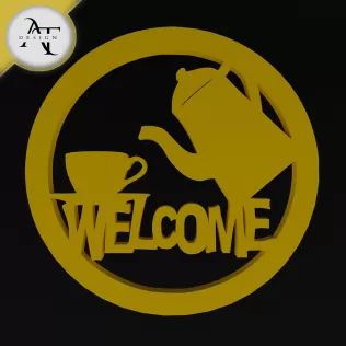 Welcome - Silhouette - 2D Wall Art Decor