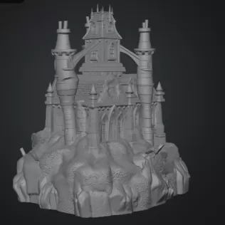 Shadowspire Gothic Manor STL File for 3D Print - Model thumbnail 13