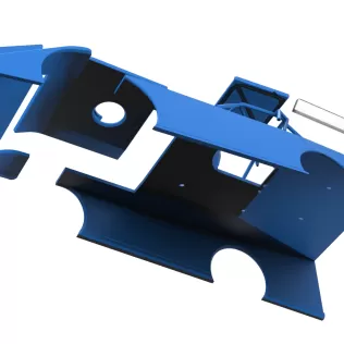 Shell of Wedge Dirt Late model Scale 1:25 - Model thumbnail 21