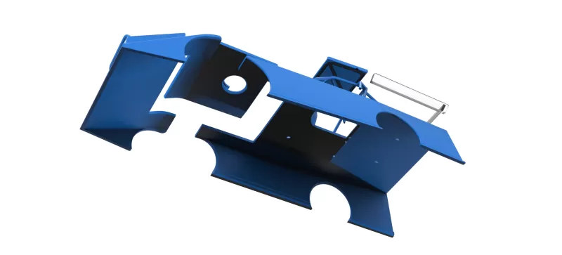 Shell of Wedge Dirt Late model Scale 1:25 - Model preview 21