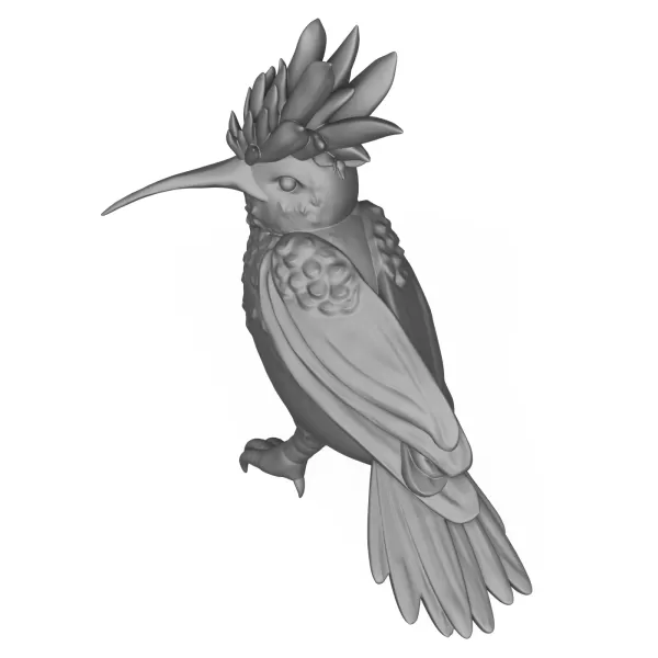 Eurasian Hoopoe Bird - Model preview 5