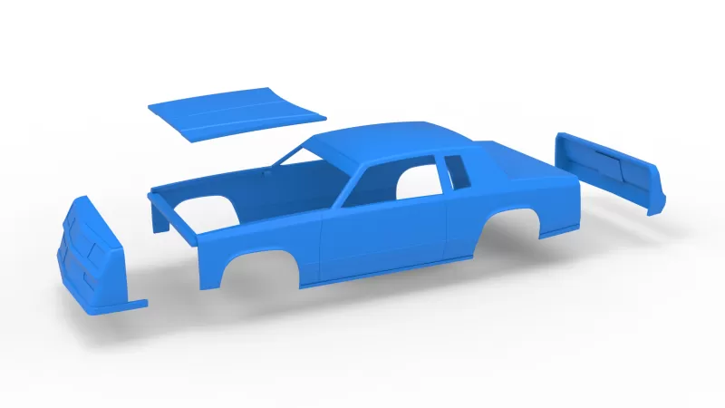 Shell of IMCA Stock car Version 2 Scale 1:25 - Model preview 14